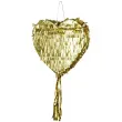 piniata serce skladana zloty partydeco 36 x 32 x 10 cm