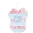 piniata skladana dwustronna dekoracja na gender reveal boy or girl body dzieciece 30 x 35 x 8 cm