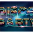 plakat disco party congee 70x33 cm