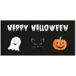 plakat duch kot dynia happy halloween congee 70x30 cm