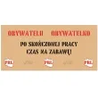 plakat prl obywatelu obywatelko congee 70x33 cm