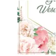 plakat witamy gosci weselnych piwonie 34x48 cm toledo