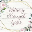 plakat witamy naszych gosci 48x34 cm toledo