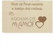pocztowka najlepsza mama na swiecie drewniana 140x90 mm