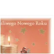 pocztowka wesolych swiat zloty stroik i swiece maki a6