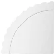 podklad pod tort falisty brzeg srebrny partypal 25 cm