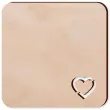 podkladka drewniana serce kwadratowa 10 cm