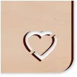 podkladka drewniana serce kwadratowa 10 cm