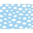 podkladka papierowa chmurki niebieska partydeco 6szt
