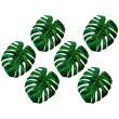 podkladka papierowa pod talerz hello aloha monstera zielona 20 cm 6 szt