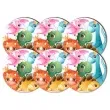 podkladki drewniane dino baby mix 6 szt