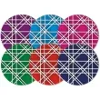 podkladki drewniane kolorowa geometria mix 6 szt