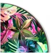 podkladki drewniane liscie palmy zielono rozowe 6 szt