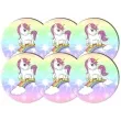 podkladki drewniane unicorn jednorozec 6 szt