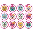podkladki papierowe halloween dia de los muertos 9 5 cm 12 szt
