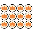 podkladki papierowe halloween dynia 9 5 cm 12 szt