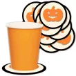 podkladki papierowe halloween dynia 9 5 cm 12 szt