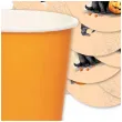 podkladki papierowe halloween kot czarownicy z dynia 9 5 cm 12 szt
