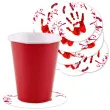 podkladki papierowe halloween krwawa reka 9 5 cm 12 szt