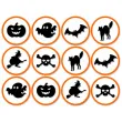podkladki papierowe halloween mix 9 5 cm 12 szt