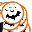 podkladki papierowe halloween nietoperze 9 5 cm 12 szt