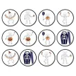 podkladki papierowe halloween wesole kosciotrupy 9 5 cm 12 szt