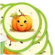 podkladki papierowe happy halloween swieto dyni 9 5 cm 12 szt