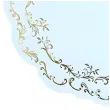 podkladki pod talerze dekoracje stolu na komunie chrzest urodziny blekitne ornament 35 5 cm 6 szt