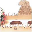 podstawka do jajek trawa baranek drewno 150x96x61 mm