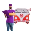 poduszka bus volkswagen bialo czerwony ootb 27 x 31 x 10 cm