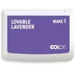 poduszka do stempli make 1 pudelko nasaczona lawendowa tusz wodny colop 90 x 50 mm