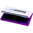 poduszka do stempli metalowe pudelko nasaczona fioletowa tusz wodny d rect 110 x 70 mm