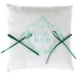 poduszka kwadratowa pod obraczki with love mietowy santex 18 x 18 cm 1 szt
