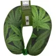 poduszka na szyje lisc marihuany zielona ootb 29 x 25 x 9 cm