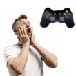 poduszka pad gracza game over granatowo czarny puckator 35 x 11 5 x 10 cm