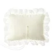 poduszka pod obraczki koronka mat kremowa partydeco 13x9 cm