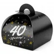 podziekowania dla gosci pudeleczka na slodycze 40 urodziny glamour birthday 7 5 x 6 5 cm 6 szt