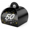 podziekowania dla gosci pudeleczka na slodycze 50 urodziny glamour birthday 7 5 x 6 5 cm 6 szt