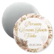 podziekowania na komunie dla gosci magnes boho personalizacja pamiatka imie data 5 6 cm