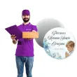 podziekowania na komunie dla gosci magnes chlopiec w albie personalizacja pamiatka 5 6 cm