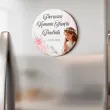 podziekowania na komunie dla gosci magnes dziewczynka w albie personalizacja pamiatka 5 6 cm