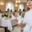 podziekowanie dla gosci komunia chrzest pudeleczka na slodycze wizytowki na stol aniol x6