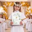 podziekowanie dla gosci na komunie chrzest pamiatka ramka dla rodzicow chrzestnych personalizacja