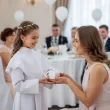 podziekowanie dla gosci na komunie pudeleczka na slodycze dziewczynka w albie prezent x6