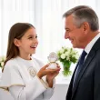 podziekowanie dla gosci na komunie pudeleczka na slodycze kielich z hostia ihs prezent x6