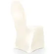 pokrowiec na krzes o classic matowy kremowy partydeco 1 szt