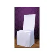 pokrowiec na krzeslo classic matowy bialy partydeco 1 szt