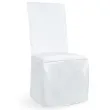 pokrowiec na krzeslo classic matowy bialy partydeco 1 szt