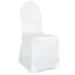 pokrowiec na krzeslo classic matowy bialy partydeco 1 szt