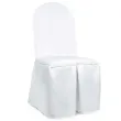 pokrowiec na krzeslo classic matowy bialy partydeco 1 szt